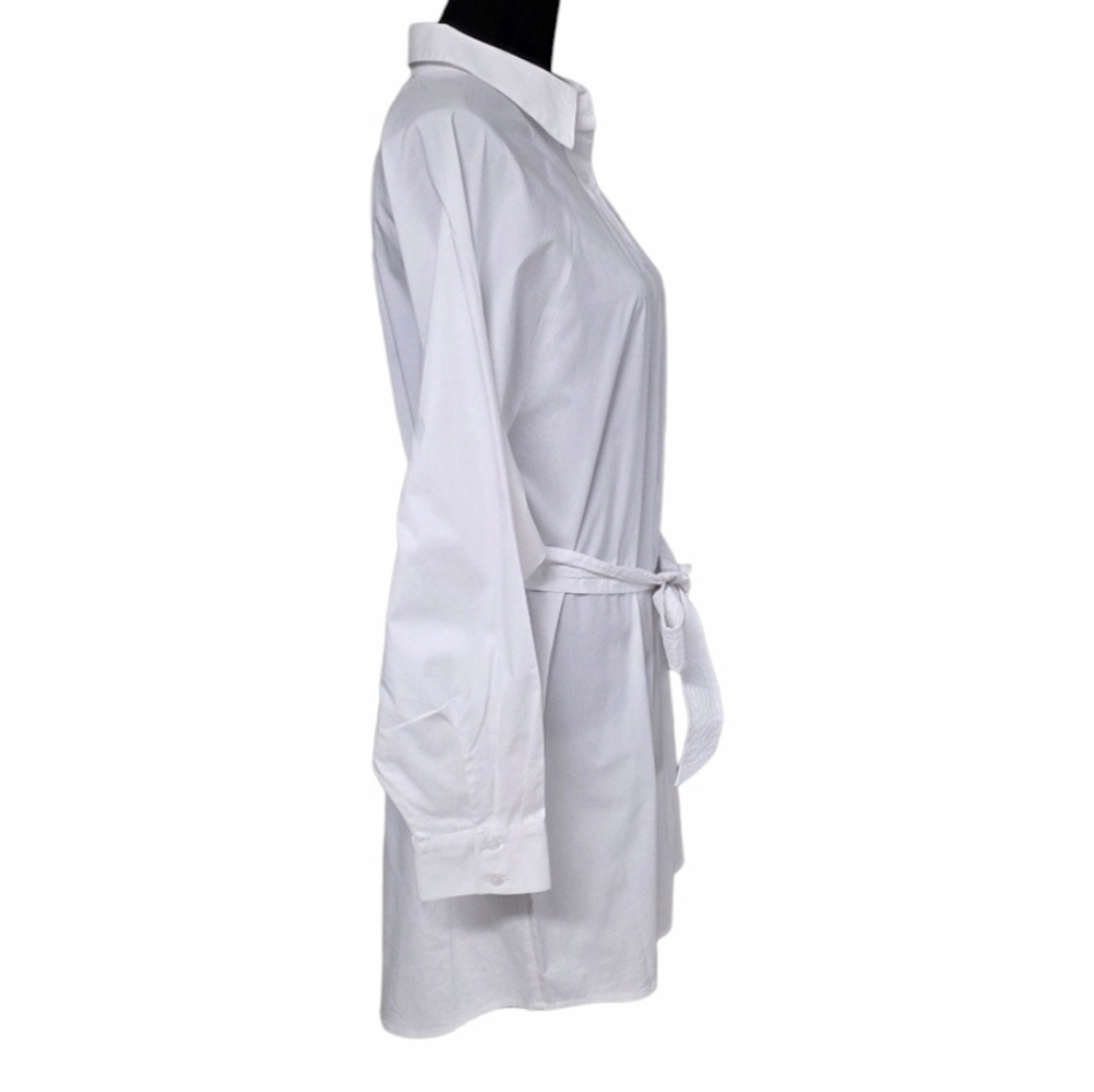 EXPRESS Boyfriend Poplin Mini Portofino Shirt Dress - Picture 6 of 16